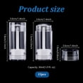 thumbnail image 4 of Plastic Twist Up Deodorant Bottles Refillable Bottom Refilling Round Stick Column Clear 36x78mm Capacity: 30ml(1.01fl. oz), 4 of 5