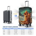 thumbnail image 2 of Luggage Cover Anti Scratch, Space Adventurer Cat Elastic Suitcase Protector Fits 18-32 Inch Luggage, 2 of 2