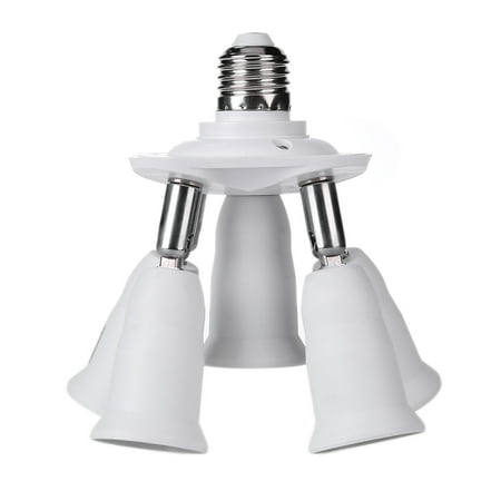 

Xewsqmlo Adjustable E27 Splitter 3/4/5 Heads Lamp Base Adapter Bulb Holder Socket