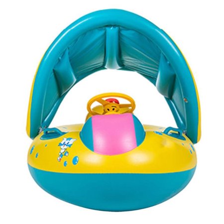 Baby Pool Float With Canopy Inflatable Swimming Floats For Kids