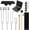 4PCS - Silver, variant on Angel Tuning Fork Sound Set of 4 (128Hz, OM136.1Hz, MI 528Hz, 4096Hz), Weighted & Unweighted Forks with Reflex Hammers, Bases, Storage Bag and Exquisite Package