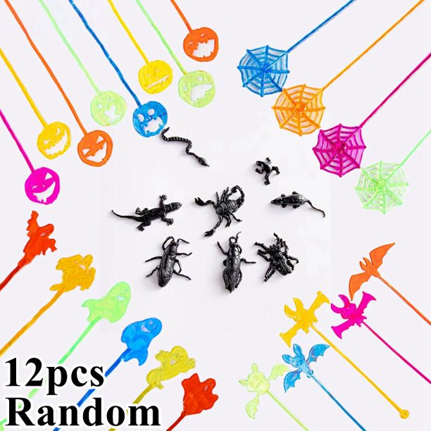 Juguete de mano adhesiva de escalada para niños, 12 piezas, fantasma, fiesta de Halloween, recuerdo, accesorios de terror, regalo para niños