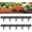 Deep Black, variant on Plastic Garden Retaining Fence, Stone-Look Lawn Edging Border with Flexible Interlocking Design, No Dig Weatherproof Decorative Landscape Edging for Outdoor Yard (Brick Red,10)