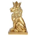 thumbnail image 4 of Abstract Crown Lion Statue Home Office Bar Male Lion Faith Resin Sculpture Crafts Animal Art Decor, 4 of 5