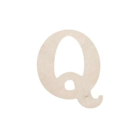 Good Wood By Leisure Arts Letter 9.5" Q, Wooden Letters, Wood Letters, Wooden Letters Wall Decor, Large Letters 9.5 Inch, Small For Crafts