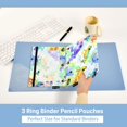 thumbnail image 5 of ALAZA 2 Pack Pencil Pouch Watercolor Frogs Pencil Case for 3 Ring Binder Clear Window Pencil Bag Organizers, 5 of 6