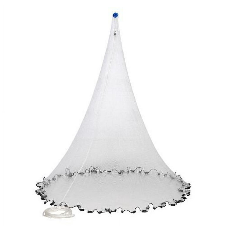 Fitec Super Spreader RS750 Cast Net White Nylon 4 ft. x 3/8 in, Mesh, 3/4  lbs Weights