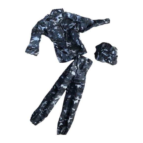 Vogacara 1:6 Action Figure Clothes Camouflage Hooded and Coat Set Trousers Juguetes Tipo 1