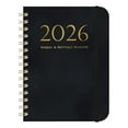 thumbnail image 2 of 2025 Schedule Book A5 Coil Notebook | Leather Strap Planner with Self-Discipline Goal Card | Portable Daily Organizer for Students Professionals | Customizable Printed Diary, 2 of 5