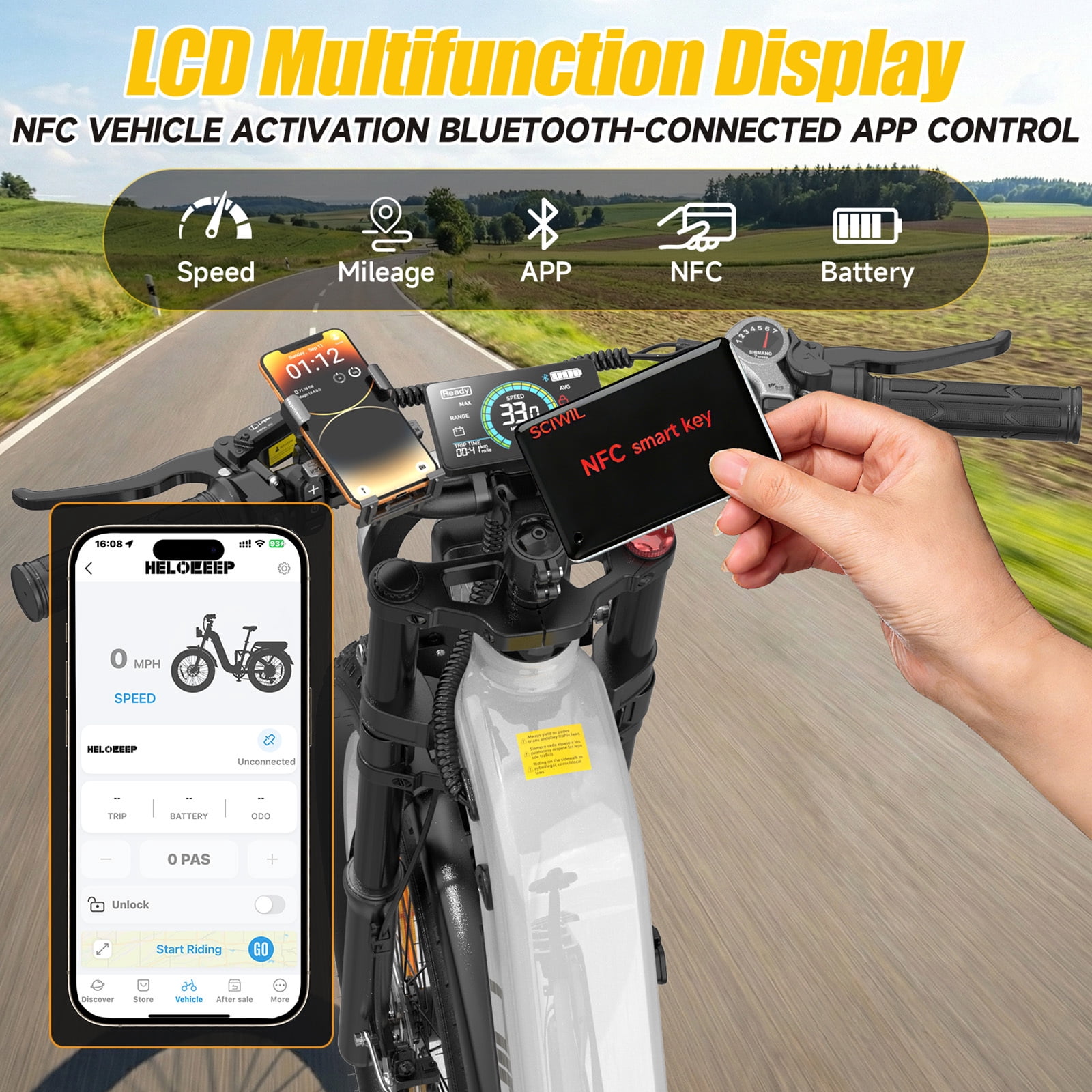 Helokeep 26" White Fat Tire High Performance Cargo Electric Bike for Women, 4000W Peak 2000W, 40MPH, 48V 25Ah UL2849 Off-Road Ebike