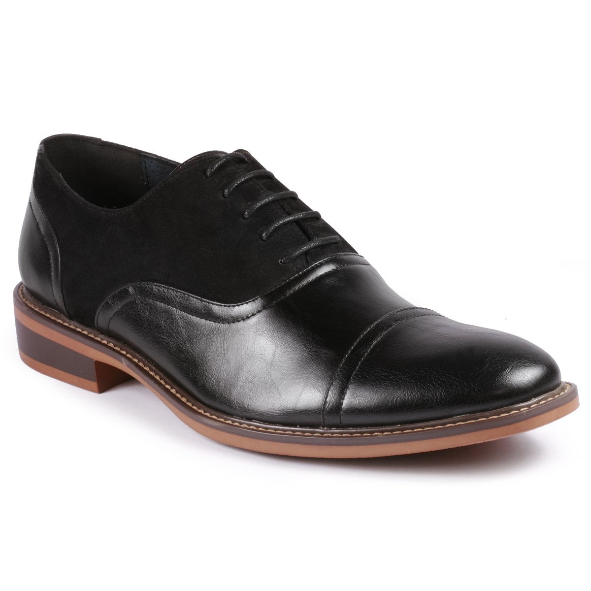 Metrocharm MC603 Men's Lace Up Cap Toe Classic Dress Oxford Shoe