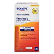 Equate Digestive Care Probiotic Capsules, 42 Count