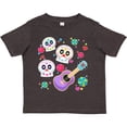 thumbnail image 3 of Inktastic Day of the Dead Owl Sugar Skulls and Guitar Boys or Girls Toddler T-Shirt, 3 of 5