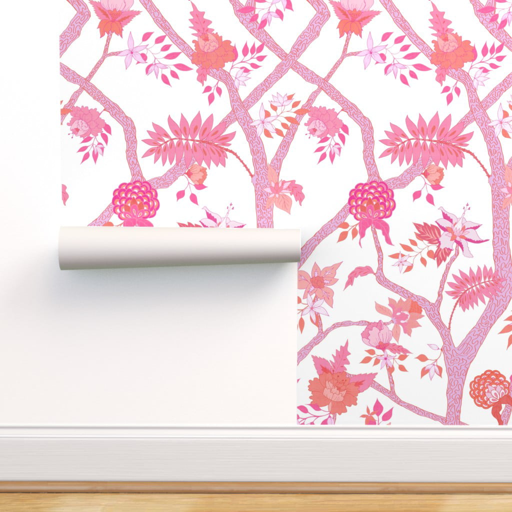 Chinoiserie Silhouette Peel and Stick Removable Wallpaper  Say Decor LLC