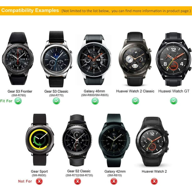 Galaxy Watch 46mm , Gear S3 s for Samsung Gear S3 Frontier Clic 