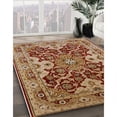 thumbnail image 2 of Ahgly Company Indoor Round Mid-Century Modern Brown Sand Brown Oriental Area Rugs, 7' Round, 2 of 6