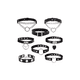 thumbnail image 1 of Gargantilla Punk Gótico Cuero Sintético Collar Choker Metal, 1 of 3