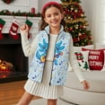 thumbnail image 3 of Xixirimido Blue Axolotl Music Notes Pattern Boys Girls Full Zip Fleece Vest Sleeveless Stand Collar Outwear Warm Jacket with Pockets for 2T, 3 of 7