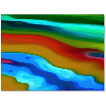 Trademark Fine Art "River Runs Through 2" Canvas Art by Amy Vangsgard