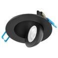 thumbnail image 4 of Maxxima 2 in. Adjustable Slim Recessed LED Floating Gimbal Downlight, 360 Lumens, 5 CCT Color Selectable 2700K-5000K, Black Trim, 4 of 10