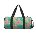 thumbnail image 2 of Fotbe Colorful Palm Leaves Pattern Foldable Sports Gym Bag with Wet Dry Pocket, Ultralight Travel Bag, Large Capacity Duffel Bag, Splash Proof Carry on Bag, Overnight Bag, Weekender Bag, 2 of 8