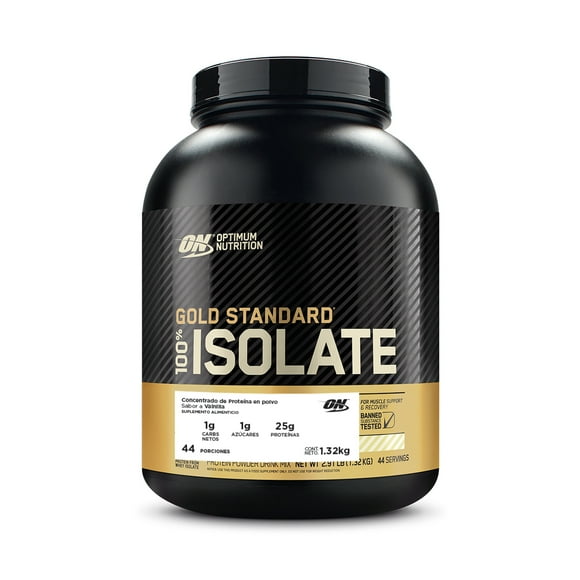 Proteína Optimum Nutrition GS 100% Isolate Vainilla (Bote 2.91 LB) Optimum Nutrition Fitness Town 1086341