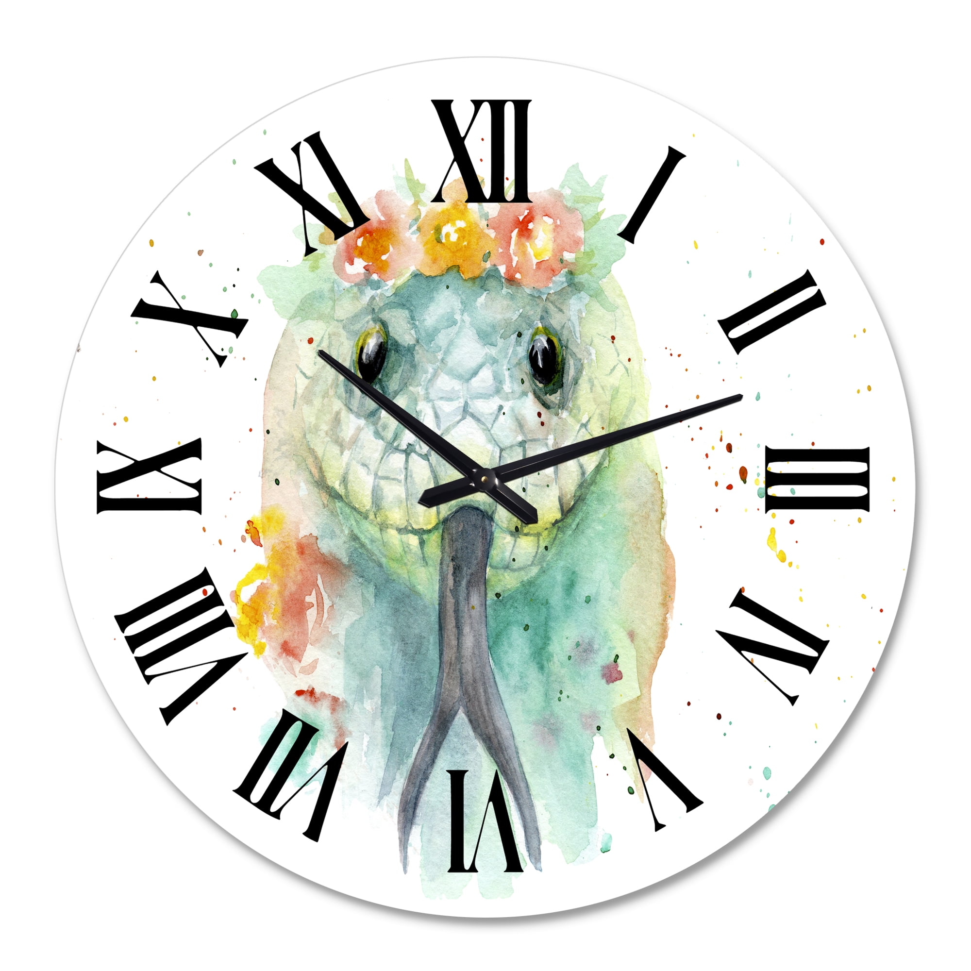 Designart 1 in Quartz Farmhouse Wall Clock