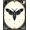 Black Ivory Cream, Pattern 16, variant on ODIKA 8'x10' Washable Area Rug Death Academia Moth Gothic Galaxy Phase Mystical Symmetry Witchy for King Size Bedroom Under Bed, Master Suite, Non-Shedding, Easy Care