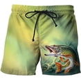 thumbnail image 1 of Pantalones cortos con estampado de tiburones en 3D para hombre y mujer, Shorts de playa modernos, con diseño de mar profundo, para verano Fivean unisex, 1 of 2