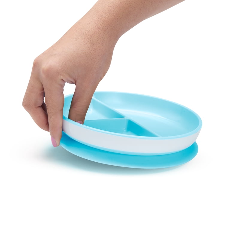 Munchkin Stay Put Divided Suction Plate, Blue photo 3