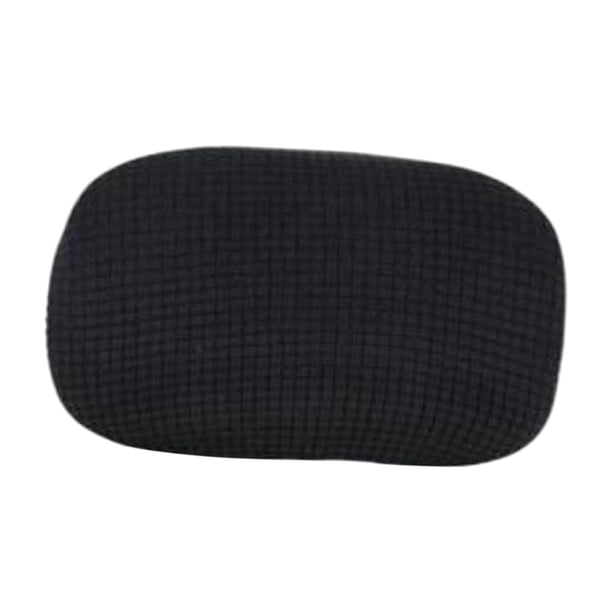 Funda de cojín de repuesto para silla de ordenador, funda de almohada para silla giratoria, funda de almohada para oficina Negro