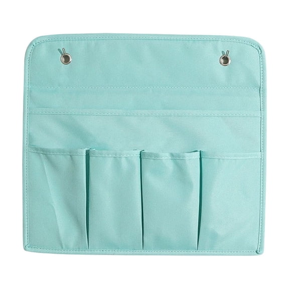 Hanging Organizer Bags,Wall & Door Storage Bags with Large Compartment & 4 Pockets,Portable Zipper Storage Organizer for Kitchen,Entrance,Closet,13.77x12.59 Inch,Blue