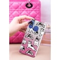 thumbnail image 3 of FINCIBO Pink Gradient Glitter Case, Sparkle Bling TPU Cover for Samsung Galaxy A10e A102U 5.83" 2019, French Bulldog Funny Playful Postures, 3 of 3