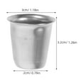 thumbnail image 2 of WHAMVOX 4pcs Stainless Steel Communion Wine Glass Holy Water Cup Whiskey Glasses Havdalah Goblet Wine Goblet Chalice Metal Offering Cup, 2 of 8
