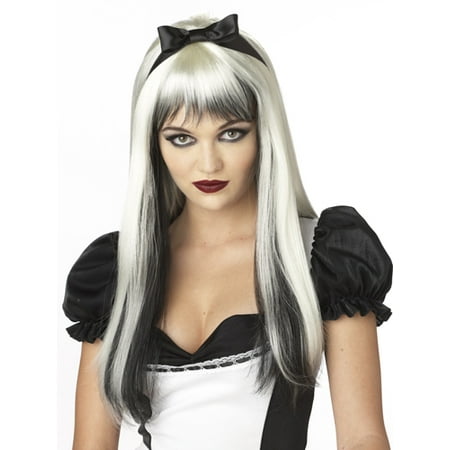 Black/White Enchanted Tresses Wig Adult Halloween
