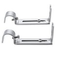 thumbnail image 2 of EeaseCA 2 PCS 19.05mm Adjustable Curtain Rod Curtain Pole Holder Curtain Drapery Rod Brackets (Silver, Random Color Accessories), 2 of 9