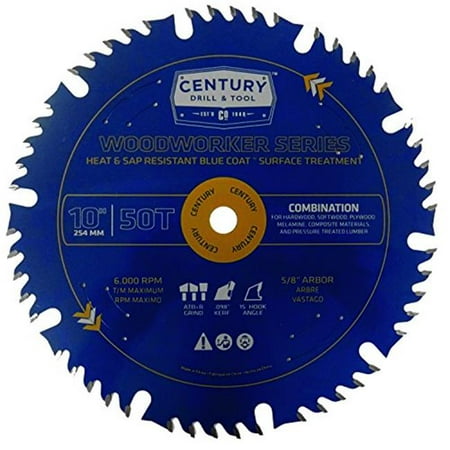 

Century Drill & Tool 10602 10 in. x 50T Woodworking Blade
