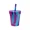 Cool Berry Crush, variant on Silipint Silicone 8 oz Kids Straw Tumbler, Aurora