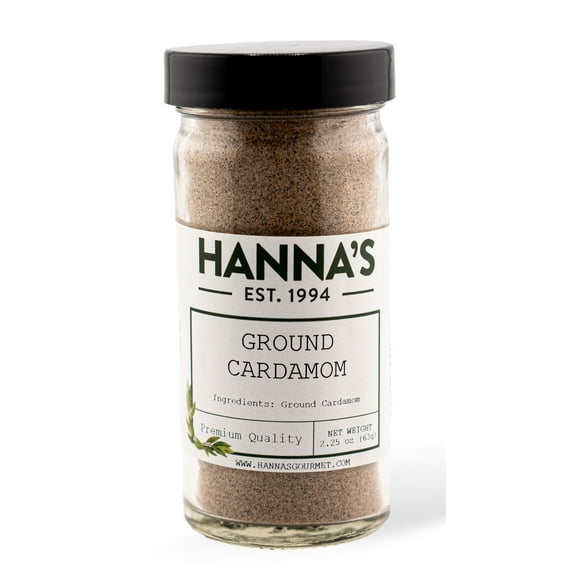 Hanna's Cardamon Ground, 4 fl oz Glass Jar