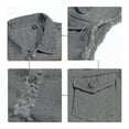 thumbnail image 2 of Nuevo Chaleco vaquero para hombre, chaleco vaquero ajustado rasgado,, 2 of 4