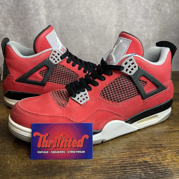 Ni - ke Jordan 4 Retro Toro Bravo 2013 Size 11.5 308497-603 Red Black OG Rare Men’s Shoe