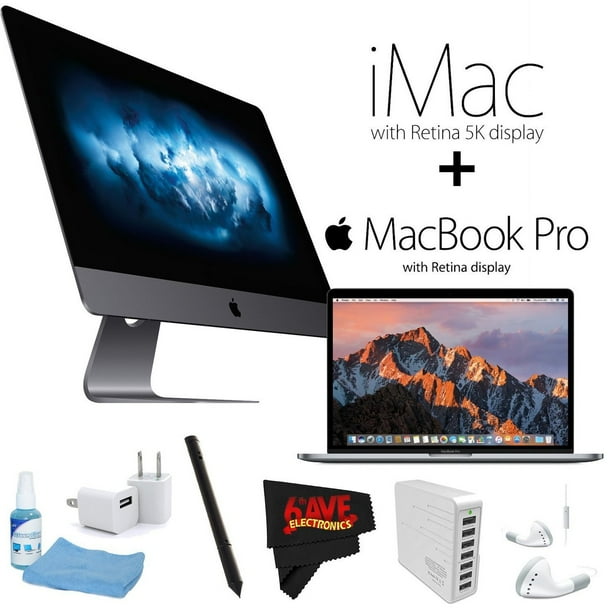 Apple 27" iMac Pro avec Écran Retina 5K (Fin 2017) + Macbook Pro avec Barre Tactile
