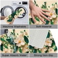 thumbnail image 3 of 1pc Paper Quilling Flowers Absorbent Non-Slip Bathroom Thickened Flannel Rug Decor,Soft,Quick Drying,Suitable For Indoor/outdoor Use,Bathrooms,Bedrooms,Kitchens,Terrace,Laundry Rooms,16"x24", 3 of 9