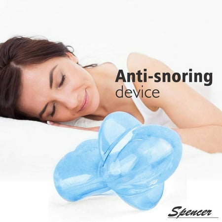 Spencer Anti Snoring Tongue Device Silicone Sleep Anti Snore Device Apnea Aid Snore Stopper Tongue Retainer (Best Sleep Apnea Device)