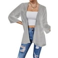 thumbnail image 4 of Honganda Women's Sheer Chiffon Jacket, Casual Cover Up Tops Beach Cardigans, 4 of 6