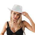 thumbnail image 2 of Aunavey LED Cowboy Hat for Costume Cosplay Party with Light Up Feature, 2 of 9