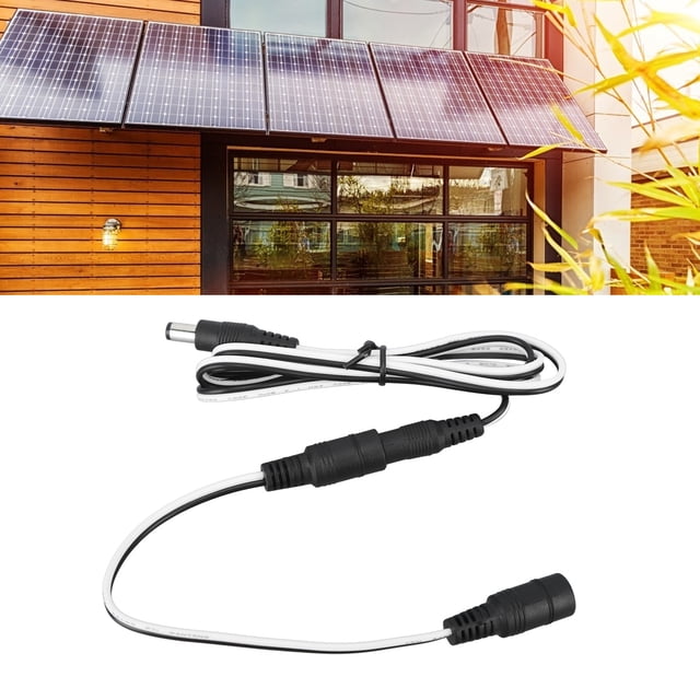 Solar Panel Power Extension Cable For Solar Photovoltaic Panel LED Lights Cameras DC Extension Cable For Solar Panel DC Extension Connector Cable Solar Panel Extension Cord Solar P