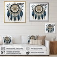 thumbnail image 4 of Designart "Minimalist Serenity Blue Dream Catcher II" Landscapes Floater Framed Wall Decor, 4 of 7