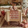 thumbnail image 4 of EUDIDV Romantic Presents Valentine's Day Table Runner Super Soft Tablecloth For Catering Wedding Kitchen Party Holiday Picnic Home Decor 13x72 Inch Long Romantic Heart Art Texture Valentine's Decor, 4 of 6