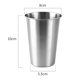 thumbnail image 3 of KDJ Stainless Steel Cups Set of 10 - 350ML Stackable Drinking Mugs for Camping, Parties, Coffee, Tea - Durable, Rust-Resistant, Portable Outdoor Beverage Tumblers, 3 of 10